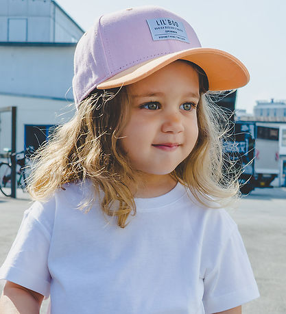 Lil' Boo Copenhagen Cap - Organic Block Snapback - Bleikt/Orange