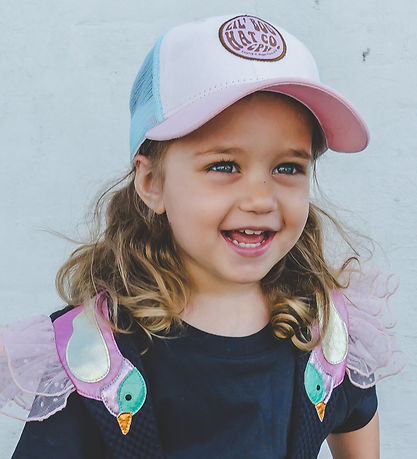 Lil' Boo Copenhagen Cap - Trucker - Bleikt/Turquoise