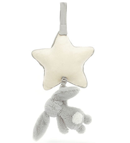 Jellycat Uroleke m. Stjerne - Bashful Bunny - Sølv