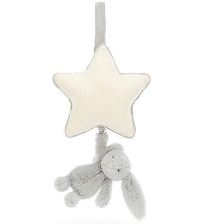 Jellycat Uroleke m. Stjerne - Bashful Bunny - Sølv