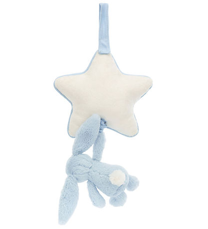 Jellycat Mobile Musical av. toile - Timide Bunny - Baby Blue