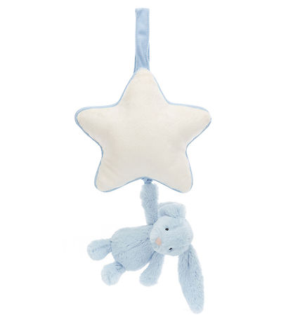 Jellycat Mobile Musical av. toile - Timide Bunny - Baby Blue