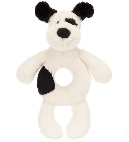 Jellycat Ringrassel 18x8 cm Bashful Black Cream Welpe KW DE