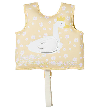SunnyLife Simväst - Princess Swan - 2-3 år - Smörblomma