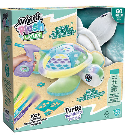 Airbrush Plush Soft Toy - 30 cm - DYI Turtle