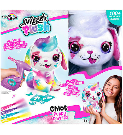 Airbrush Plush Soft Toy - DIY Dog
