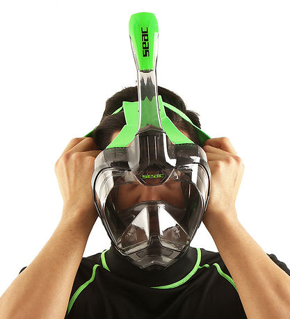 Seac Snorkel Mask - Magica L/XL - Black/Lime