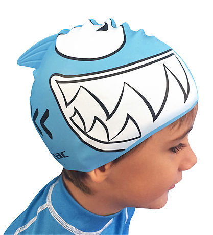 Seac Swim Cap - Junior - Shark - Blue