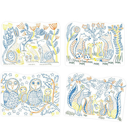Djeco Colouring Book - Familles Des Sous-bois