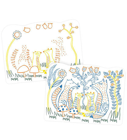 Djeco Colouring Book - Familles Des Sous-bois