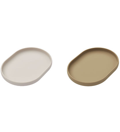 Liewood Plates - Silicone - Anita - 2-Pack - Sandy/Oat