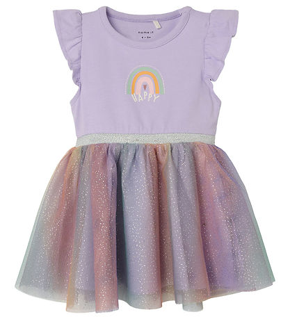 Name It Kleid - NbfHappi - Purple Rose