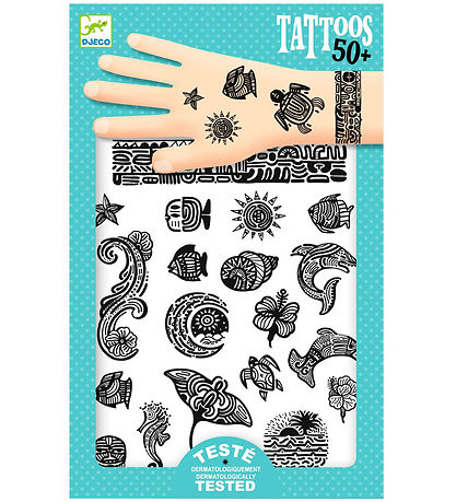 Djeco Tatuoinnit - Polynesia - 50+ Tatuoinnit