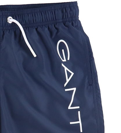 GANT Badeshorts - Logo Lightweight - Marineblau