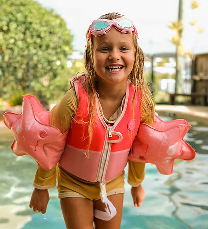 SunnyLife Simväst - Melody the Mermaid - 2-3 år - Neon Strawb
