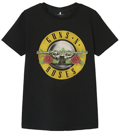 Name It T-shirt - NkmMadi - Black - Guns N Roses