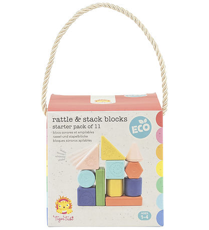 Tiger Tribe Rattle blocks - Rattle & Stack Blocks - Starter set 