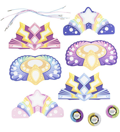 Tiger Tribe Creation Set - Glitter Goo Crowns - Super Rainbow