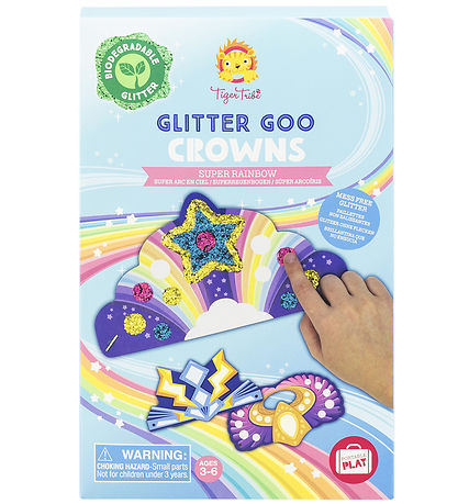 Tiger Tribe Creation Set - Glitter Goo Crowns - Super Rainbow
