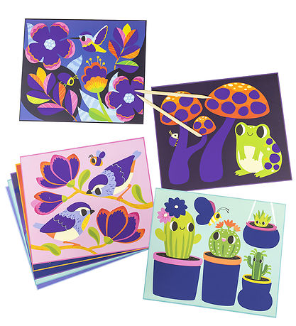 Tiger Tribe Scratch card - 8 pcs - Garden