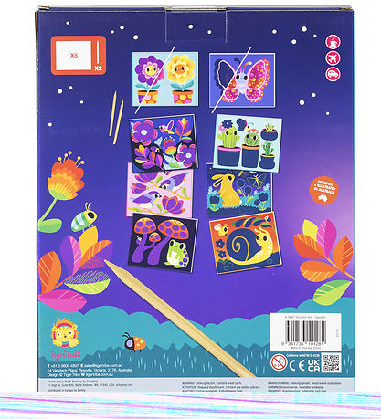 Tiger Tribe Scratch card - 8 pcs - Garden