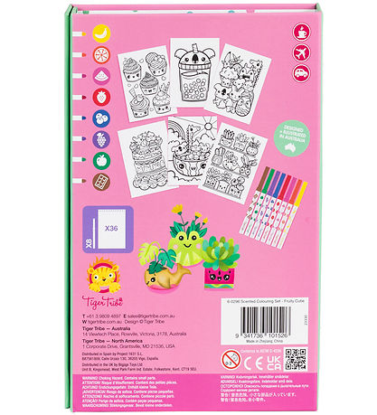 Tiger Tribe Colouring Set - Scented Coloring - Fruity Cutie