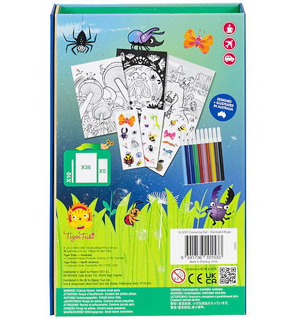 Tiger Tribe Colouring Set - Backyard Bugs