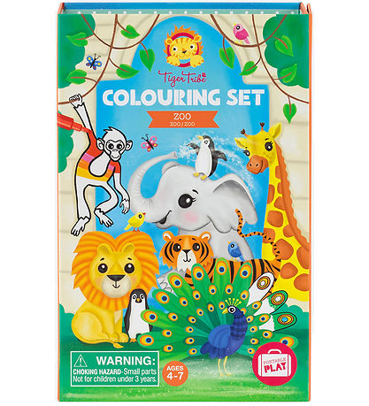 Tiger Tribe Colouring Set - Zoo