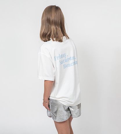 Sofie Schnoor Stuttermabolur - White Alyssum