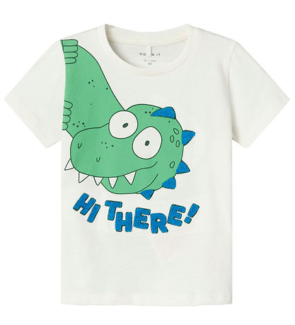 Name It T-shirt - NmmHellan - Jet Stream w. Crocodile