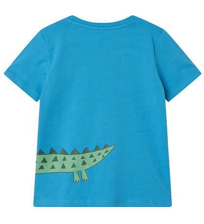 Name It T-Shirt - NmmHellan - Schwedisch Blue m. Krokodil