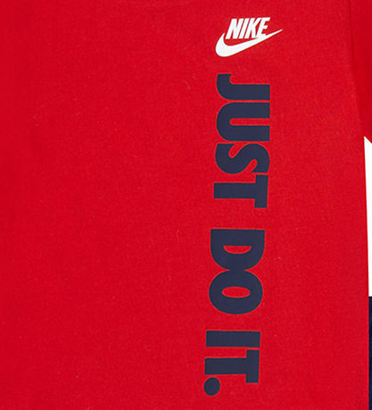 Nike Shorts Set - T-shirt/Shorts - Red/Midnight Navy