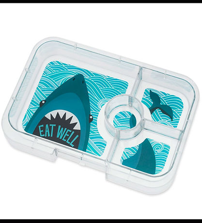 Yumbox Lunchbox w. 4 Rooms - Bento Tapas - Jurassic Green/Shark