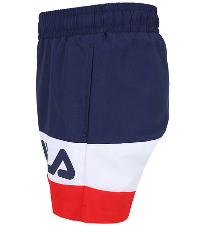 Fila Sund stuttbuxur - Langula - Black Iris/Bright White/True Re