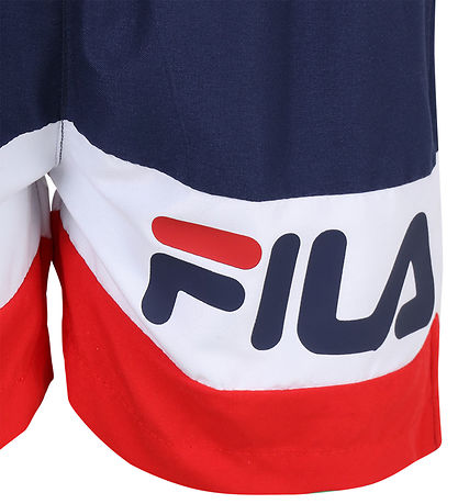 Fila Sund stuttbuxur - Langula - Black Iris/Bright White/True Re