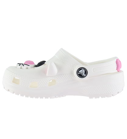 Crocs Sandalar - Classic+ IAM CAT Clog T - Hvítur/Bleikt