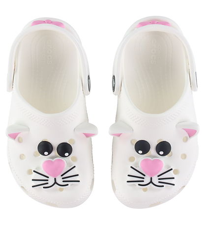 Crocs Sandals - Classic+ IAM CAT Clog T - White/Pink