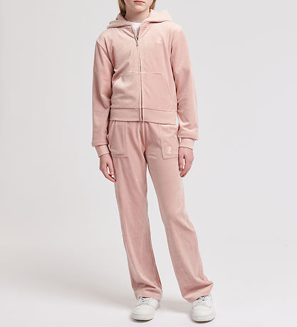 Juicy Couture Velours Broek - Tonaal - Adobe Rose