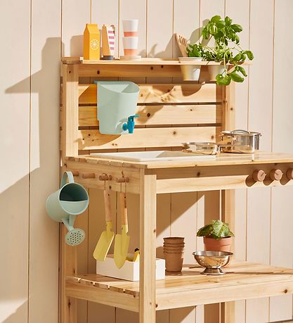 Kids Concept Kitchen Set - 7 Parts - Metal/Tree