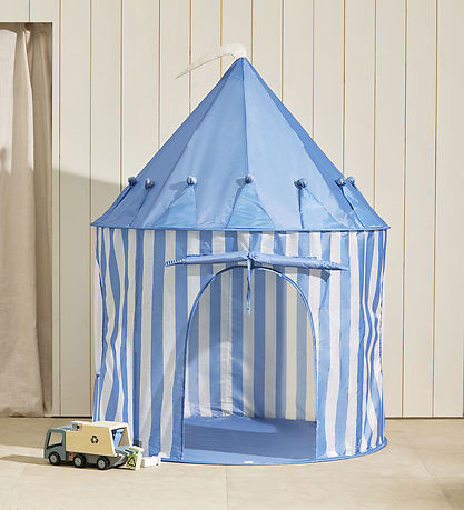 Kids Concept Leiktjald - 100x130 cm - Blár Rendur