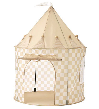 Kids Concept Play Tent - 100x130 cm - Yellow Checs