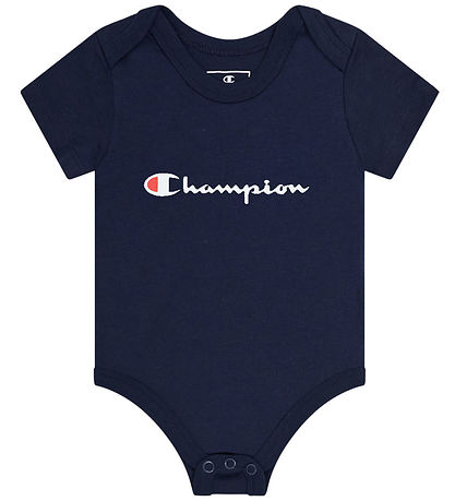 Champion Romper k/æ - 3-pack - Wit/Blauw/Navy