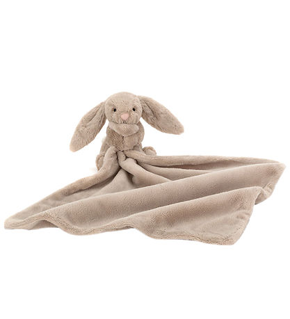 Jellycat Kúruteppi - 34x34 cm - Bashful Bunny - Drapplitað