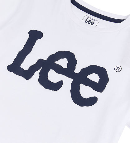 Lee T-shirt - Wobbly Graphic - Bright White