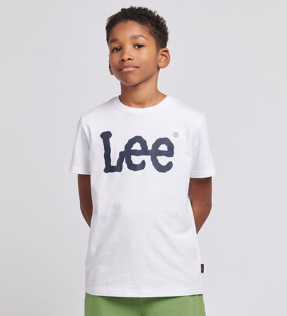 Lee T-Shirt - Wackelige Grafik - Bright White