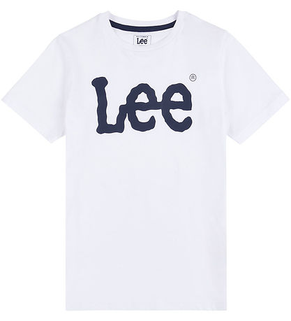 Lee T-shirt - Wobbly Graphic - Bright White