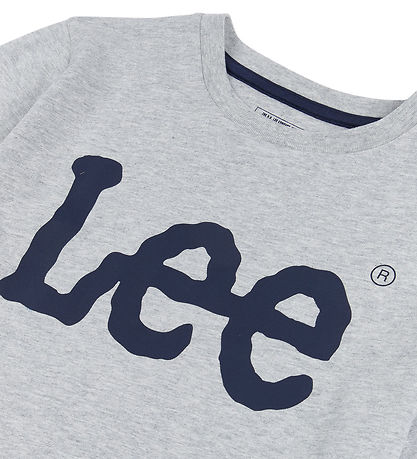 Lee T-shirt - Wobbly Graphic - Vintage Grey Heather