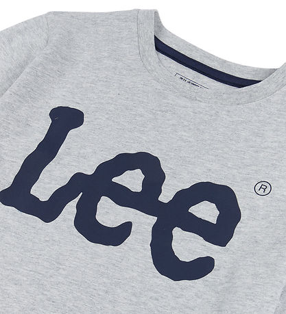 Lee T-Shirt - Wackelige Grafik - Vintage Grey Heather