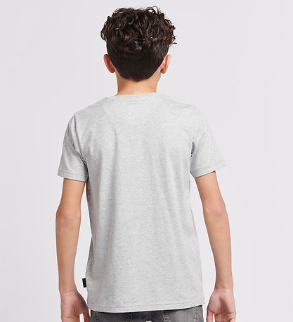 Lee T-shirt - Wobbly Graphic - Vintage Grey Heather