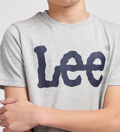 Lee T-Shirt - Wackelige Grafik - Vintage Grey Heather